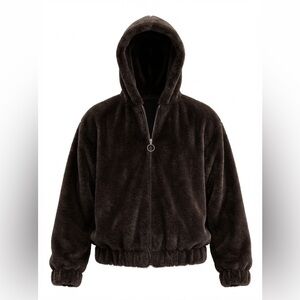 Wild Fable Faux Fur Black Jacket